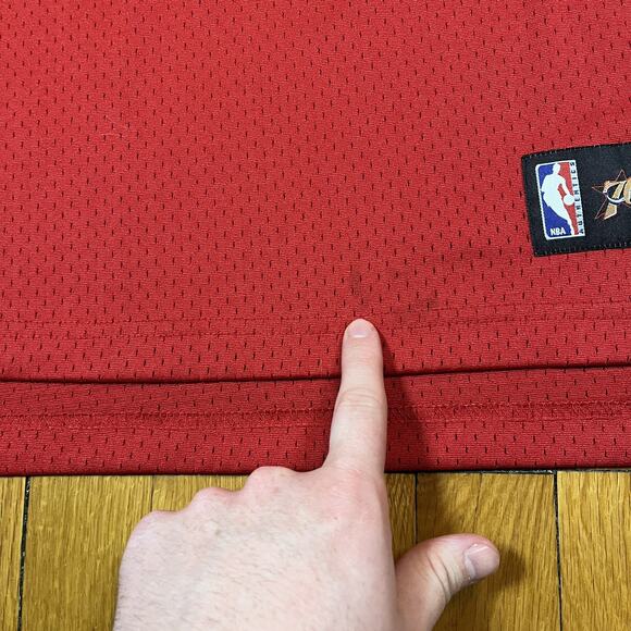 Adidas Allen Iverson Philadelphia 76ers Phila Jersey Red L +2 2007-09 Rare HTF - Picture 4 of 11